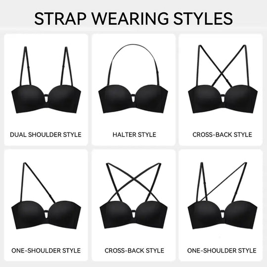 💜Seamless Front Closure Bra With Adjustable Straps