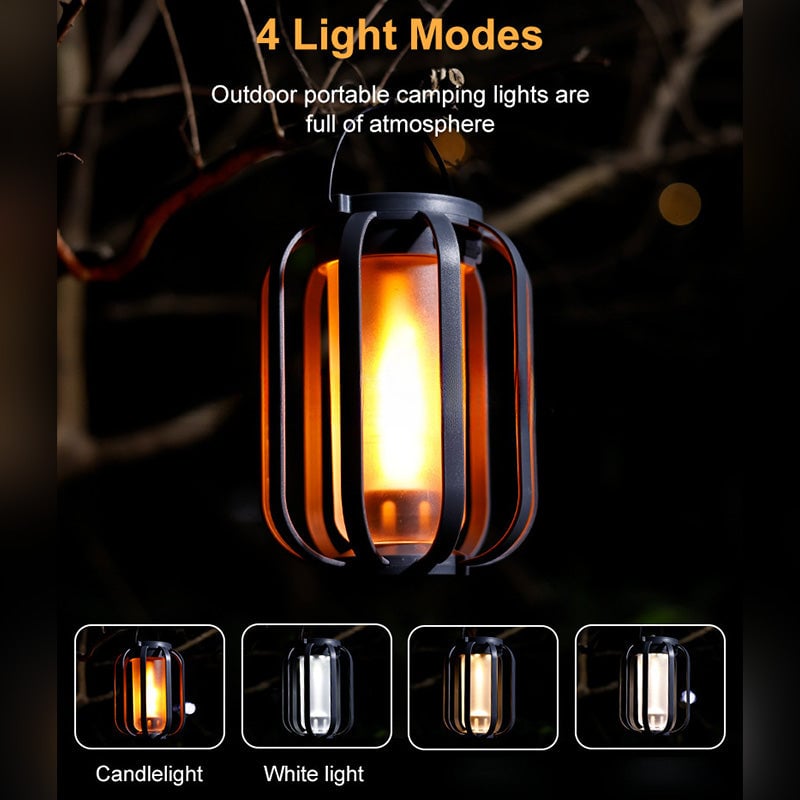 BougeRV 9 inch Solar lantern outdoor light with base, solar lantern outdoor waterproof light