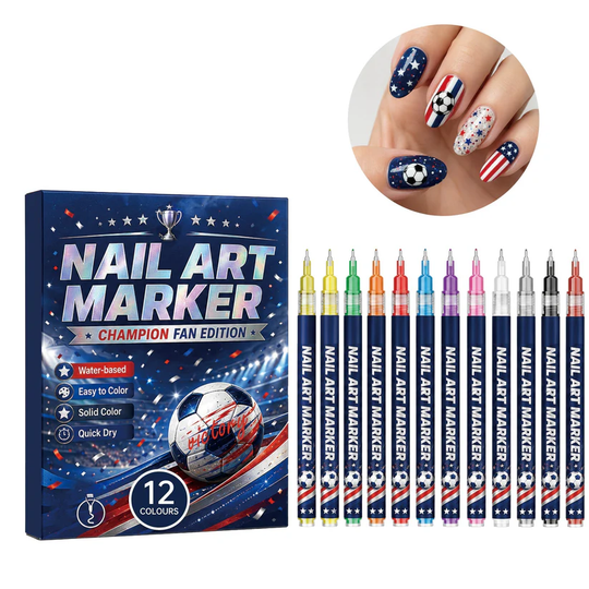 12-color fan-themed nail art brushes