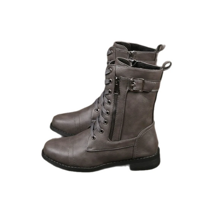 🍂Women's Round Toe Side Zipper Boots
