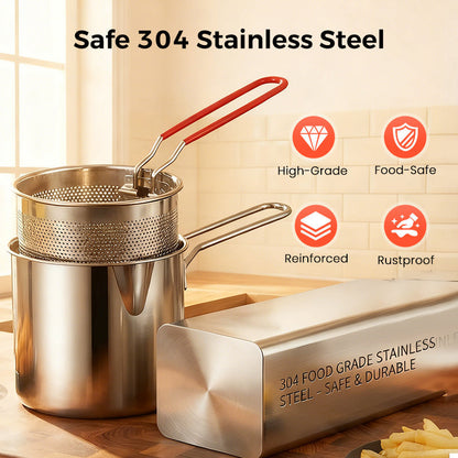 ⏳Limited-Time 50% Off🔥304 Stainless Steel Multifuntional Fryer
