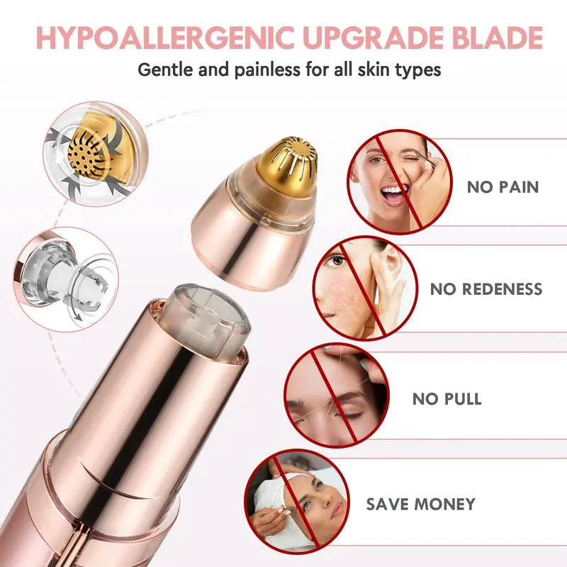 2 in 1 facial & eyebrow hair trimmer for Women, Rechargeable Face Razor✨