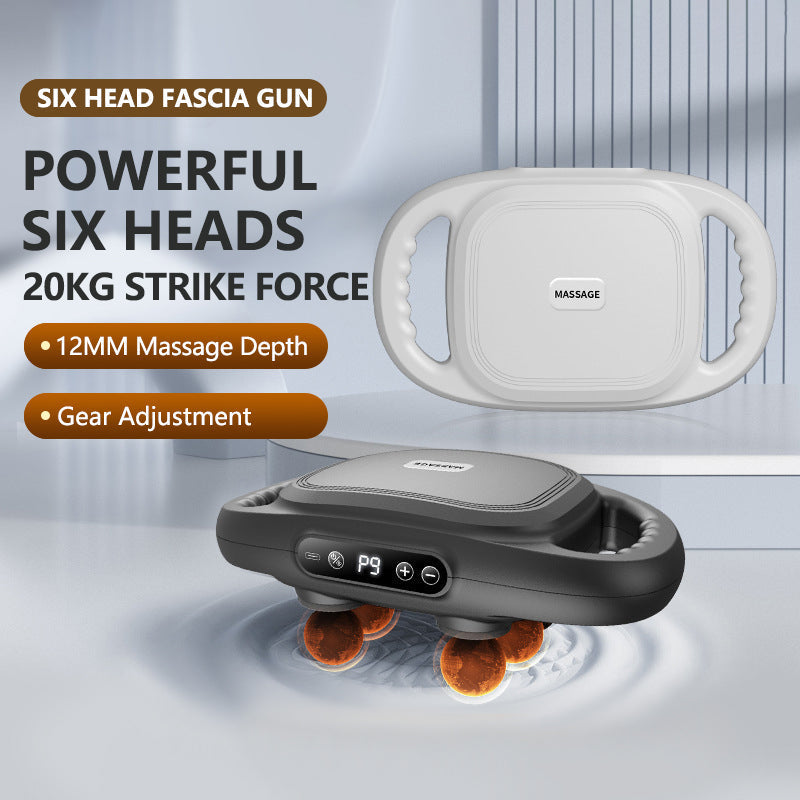 🔥 New six-head Fascia Gun deep muscle tissue massager