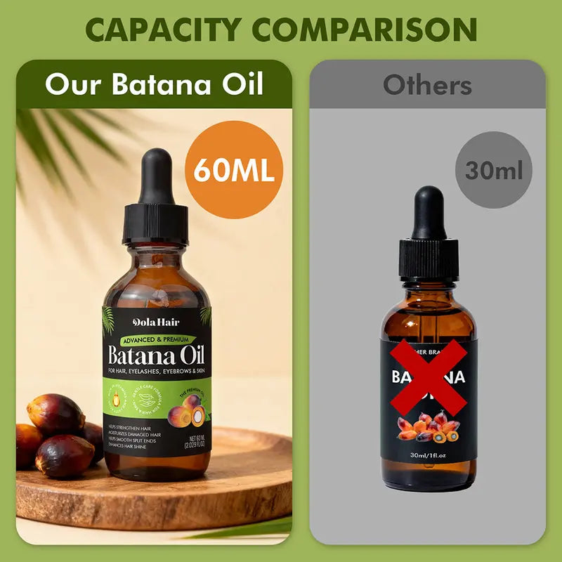 Batana Essentials Oil Organic for Haircare 60ml Anti Hair Loss Repair Damaged Hair Moisturize Scalp Lightweight Daily Hair Care Moisturizer Moisturizing Hydrating