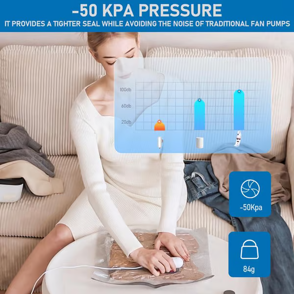 ✨LAST DAY ONLY 49% OFF🔥USB Electric Vacuum Compression Bags – Save Space, Travel Light!