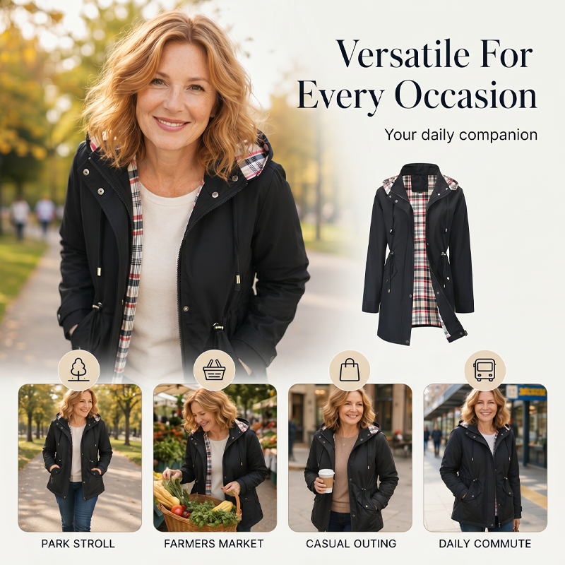 💖Pēdējās dienas izpārdošana 50% atlaide✨🧥 Šiks. Viegls. Ūdensizturīgs: Atbrīvojiet stilu un izturību jebkurā vētrā!