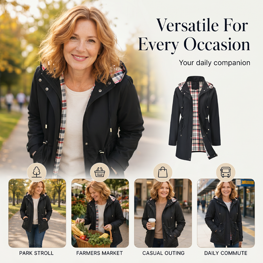 💖Pēdējās dienas izpārdošana 50% atlaide✨🧥 Šiks. Viegls. Ūdensizturīgs: Atbrīvojiet stilu un izturību jebkurā vētrā!