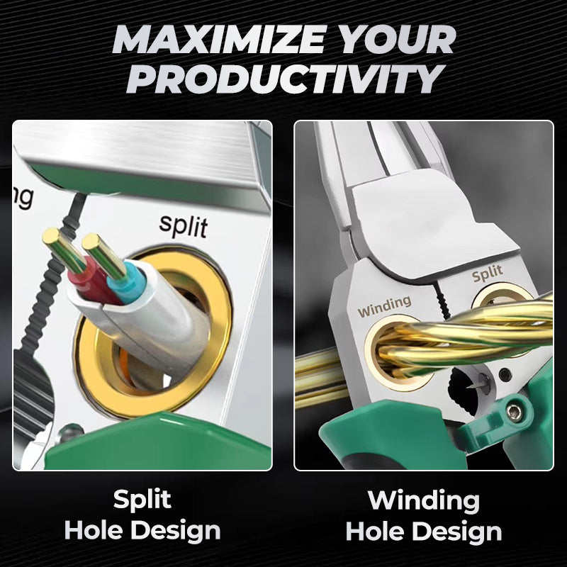 🔥8-in-1 Multi-Functional Wire Stripper Scissors With Electrical Test