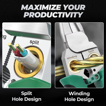 🔥8-in-1 Multi-Functional Wire Stripper Scissors With Electrical Test