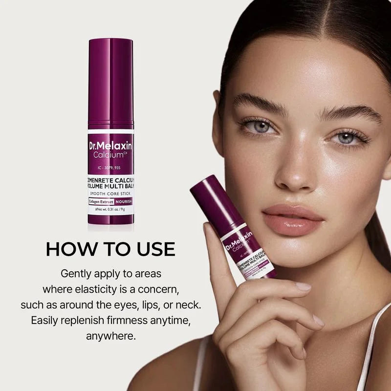 Dr.Melaxin Official | Calcium Volume Multi-Balm + 60pcs Eye Patch Duo，Elasticity & Skin Repair Set, Korean Skincare with Collagen Extract