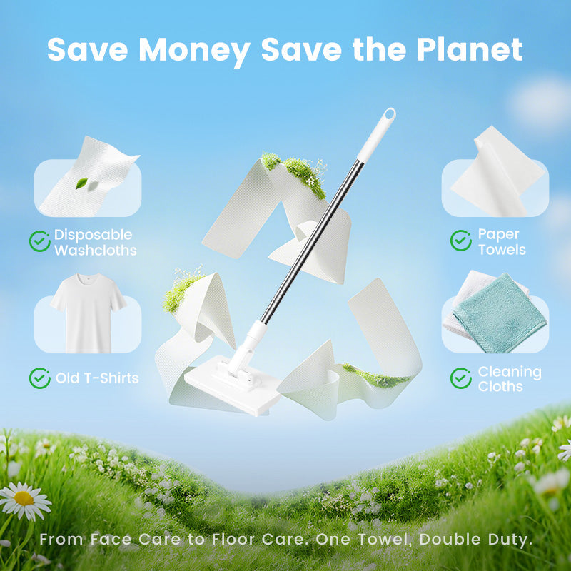 💥 Viimane päev! 50% allahindlust 💥Ühekordne tolmumopp 4 korduvkasutatava lapiga