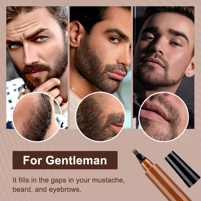 💥Limited Time Sales - 50% OFF💥Waterproof Four-tip Beard and Eyebrow Pen✨