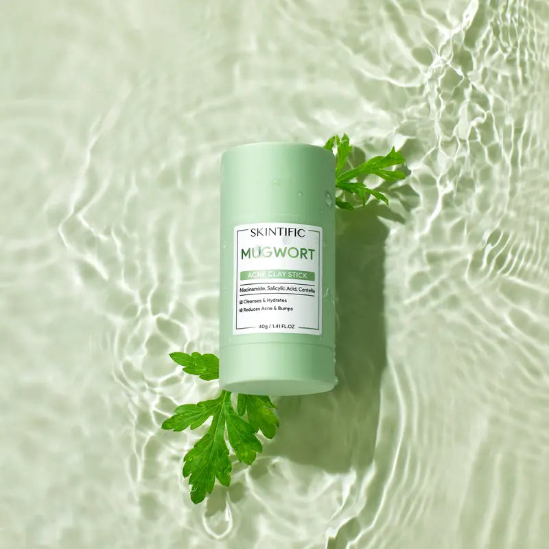 SKINTIFIC Clay Stick 2PCS Combo – Mugwort Clarifying / Volcano Detox / Bright Boost Even Tone Deep Pore Cleansing Oil Control Non-Stripping