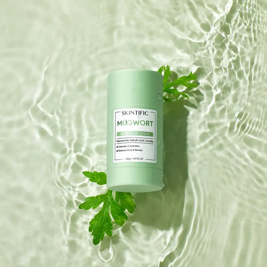 SKINTIFIC Clay Stick 2PCS Combo – Mugwort Clarifying / Volcano Detox / Bright Boost Even Tone Deep Pore Cleansing Oil Control Non-Stripping