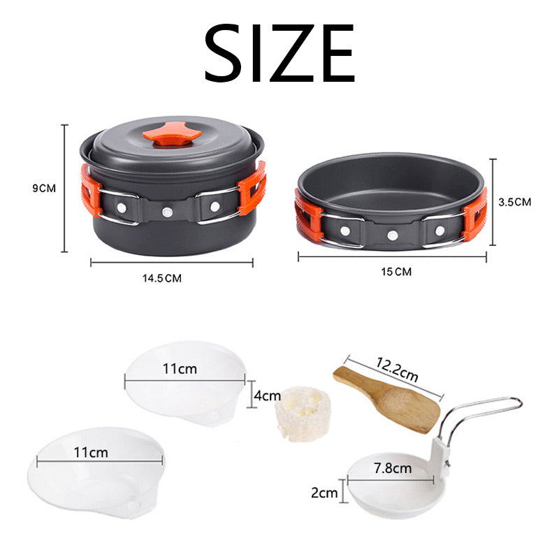 ⛺Portable Outdoor Camping Cookware Set