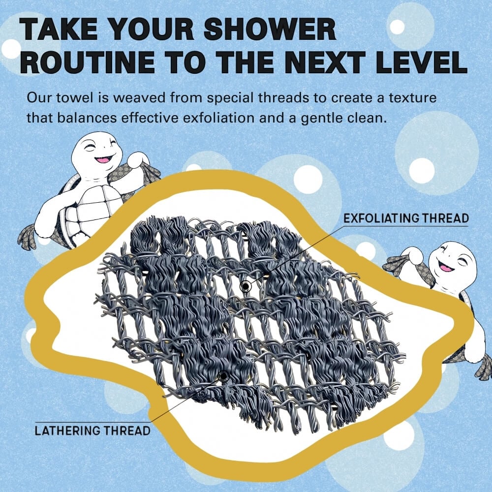 🌟Kaufen Sie 1 und erhalten Sie 1 gratis🧼Peelendes antibakterielles Duschtuch🚿