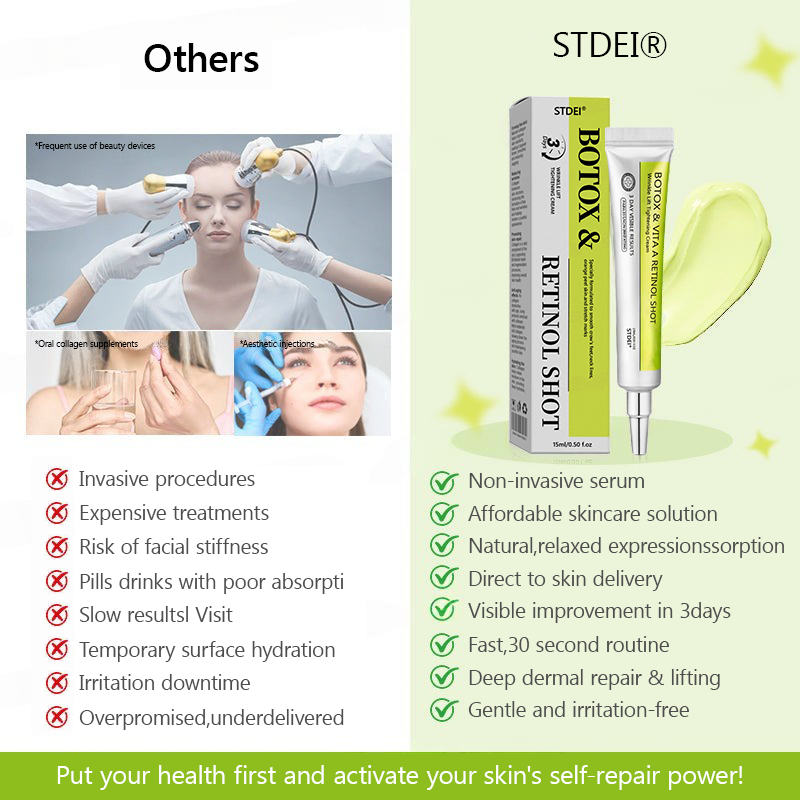 𝑶𝒇𝒇𝒊𝒄𝒊𝒂𝒍 𝑺𝒕𝒐𝒓𝒆👍| Ritrova la pelle giovane 💫Crema rassodante antirughe STDEI® BOTOX &amp; VITA A RETINOL SHOT