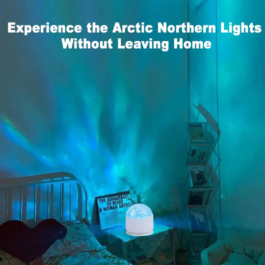 7 Color Star Projector Light with Music Rhythm, Ocean Wave & 3D Water Ripple Effects