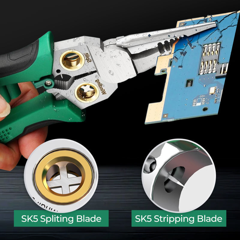 🔥8-in-1 Multi-Functional Wire Stripper Scissors With Electrical Test