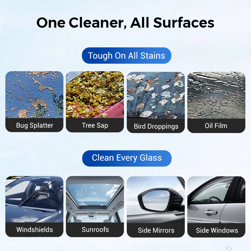 🔥LAST DAY SALE 50% OFF🔥 Auto Glass Side Window Oil Film Removal Cleaner