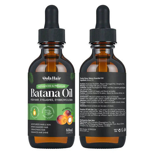Batana Essentials Oil Organic for Haircare 60ml Anti Hair Loss Repair Damaged Hair Moisturize Scalp Lightweight Daily Hair Care Moisturizer Moisturizing Hydrating