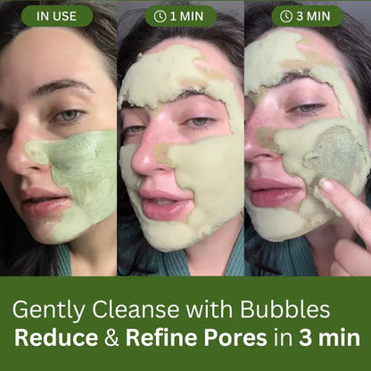 P.CALM Holy Basil Carbonated Mask: Deep Pore Cleanser, Blackhead & Sebum Control