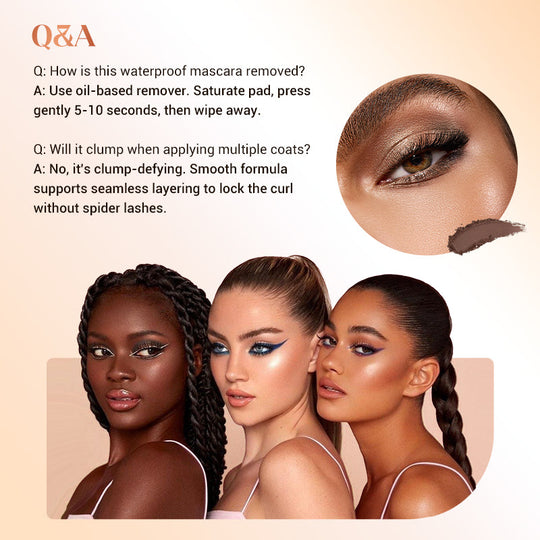 💄 BUY 1 GET 1 FREE! ✨ Waterproof Fiber Mascara - Intense Length & Curl with Enriched Fibers for Clump-Free Volume All Day 🌟👁️