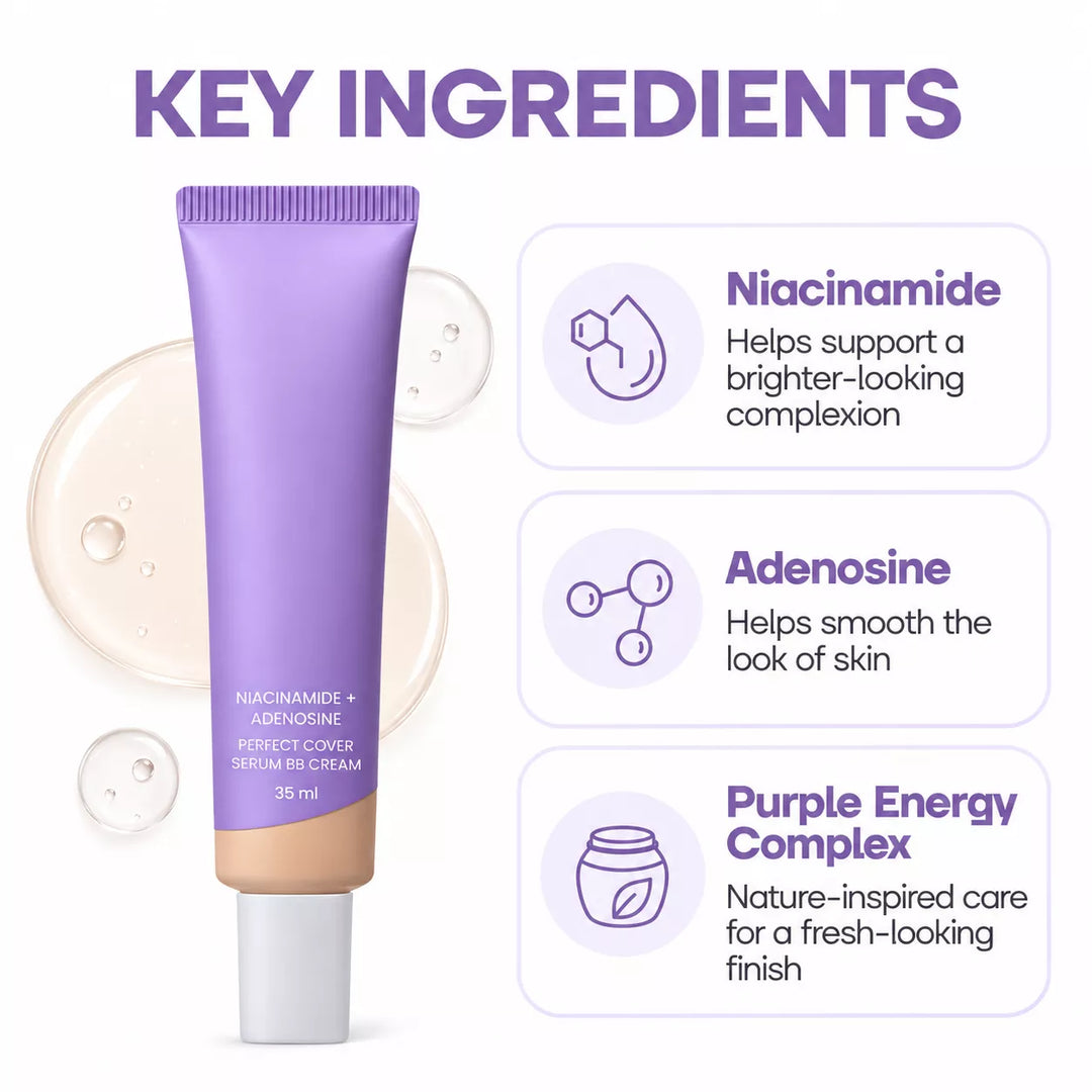 💜BUY 1 GET 1 FREE💜 M Perfect Cover Serum BB Cream (35ml) - Bifida Ferment Lysate Serum-Infused BB Cream