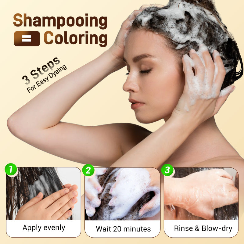 🔥 Гореща разпродажба 2025 🔥Подхранваща боя за коса на растителна основа🎁Безплатна подаръчна четка!