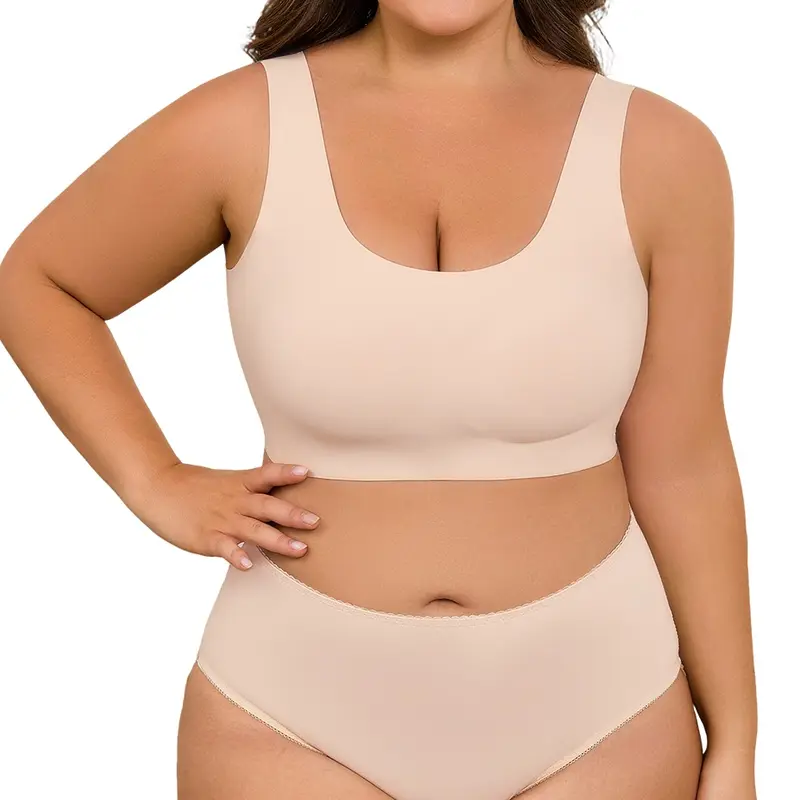 💫Seamless wireless full-coverage bra – soft, stretchy & breathable