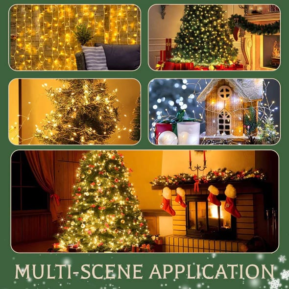 🎄Водоустойчиви мигащи светлини с дистанционно управление⭐