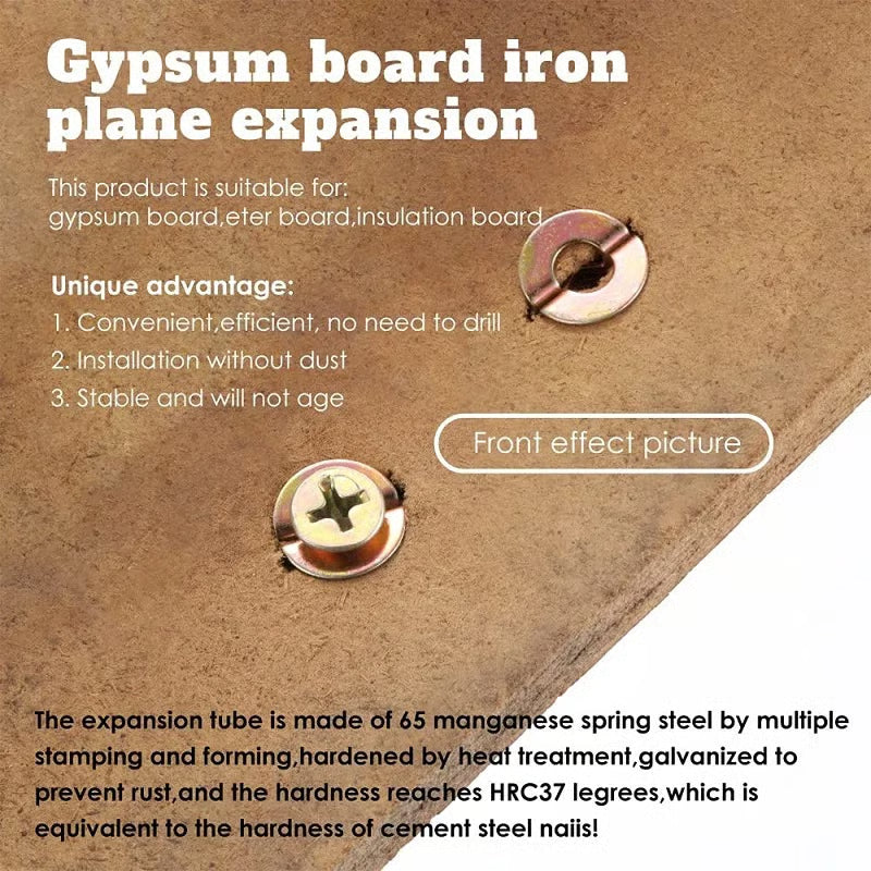 🔥Buy More Save More🔥Drywall Expansion Anchors High Strength Zinc Screws Kit