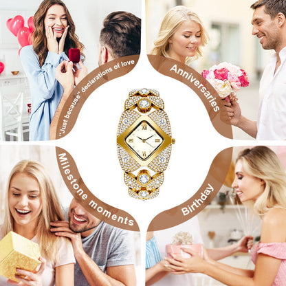 💎Women's Retro Quartz Watch with Sparkling Rhinestones✨