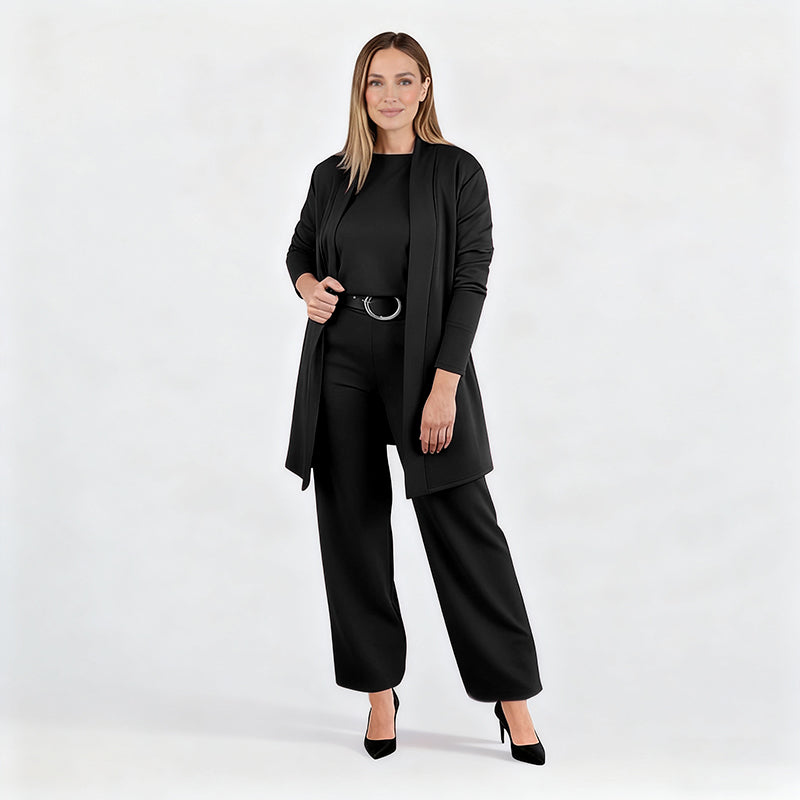 ✈️Free Shipping✈️Elegant Longline Cardigan & Top & Pants 3-Pieces Set