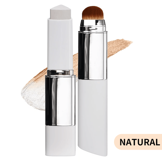 🎉BUY 1 GET 1 FREE🎉[OFFICIAL PRODUCT] Cover Cream Stick V w/ Detachable Brush - Korean Skin Care Color-Changing Foundation Stick with Collagen Capsules (0.45 oz)
