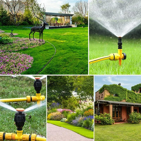 🎁 Hot Sale 50% OFF 🔥Stainless Steel Rotary Irrigation Tripod Telescopic Support Sprinkler