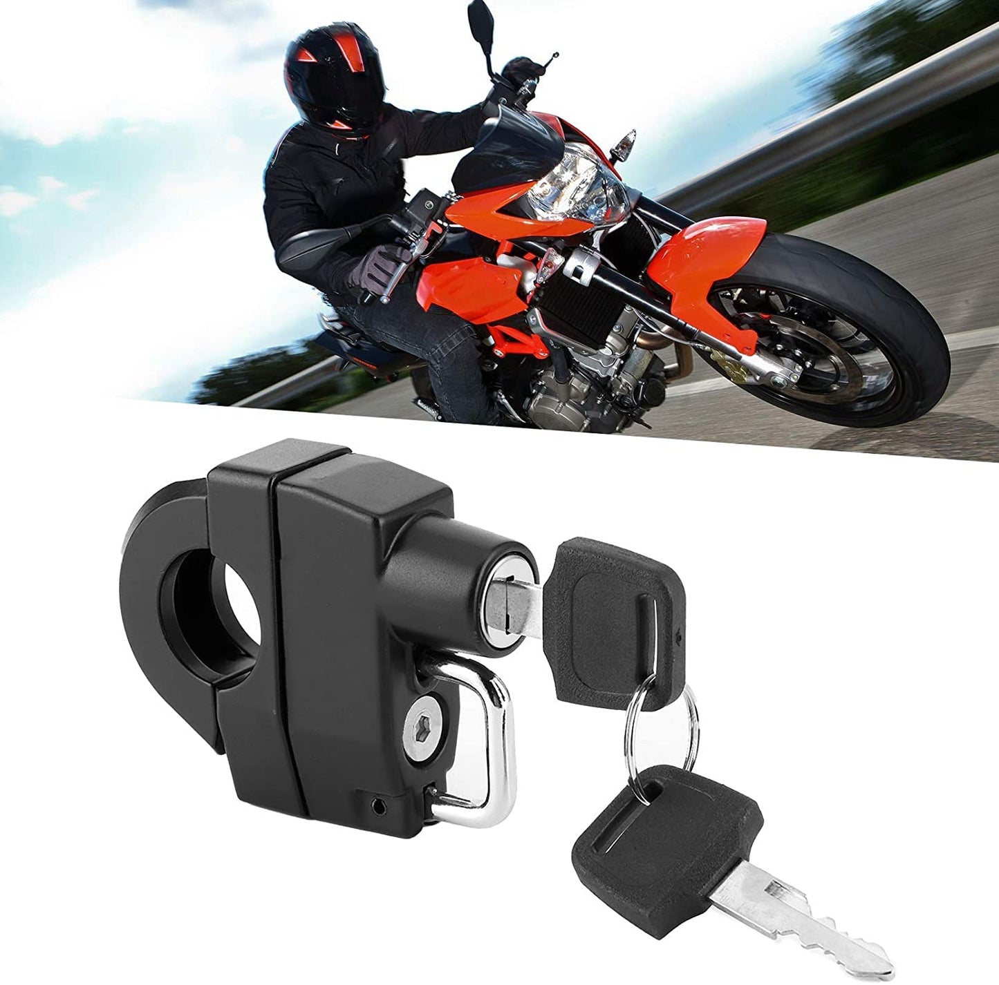 Universal Motorcycle Helmet Lock