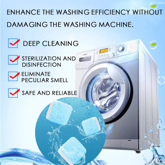 🧼 BUY 2 GET 3 FREE! ✨ Washing Machine Deep Cleaner Tablets – Eliminates 99% Germs, Removes Odors & Prevents Mold 🧽