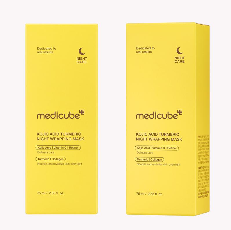[Medicube Official] Kojic Acid Turmeric Night Wrapping Mask | Overnight Wrapping Mask, Morning Shed, Turmeric, Niacinamide, Vitamin