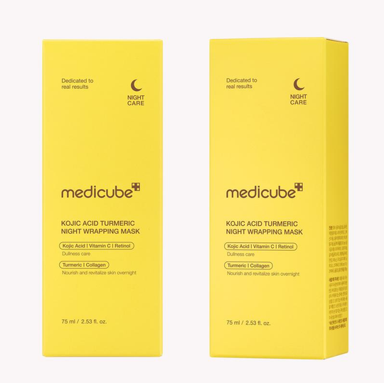 [Medicube Official] Kojic Acid Turmeric Night Wrapping Mask | Overnight Wrapping Mask, Morning Shed, Turmeric, Niacinamide, Vitamin