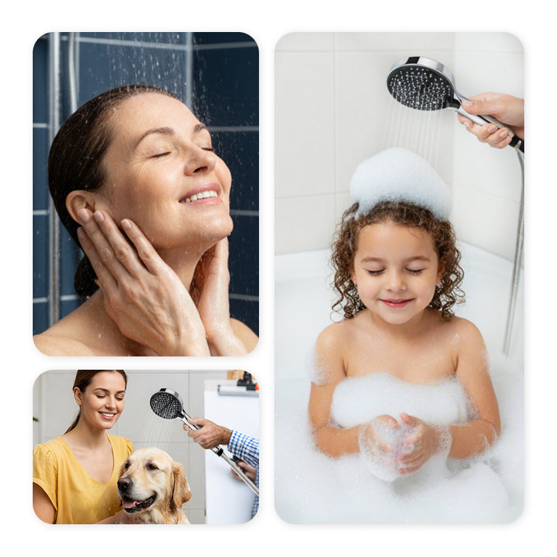 🚿 50% KEDVEZMÉNY MOST! ✨ Nagynyomású esőztető zuhanyfej - 360°-ban állítható szög, könnyen tisztítható fúvókák és univerzális illeszkedés a frissítő zuhanyzáshoz 💦📦