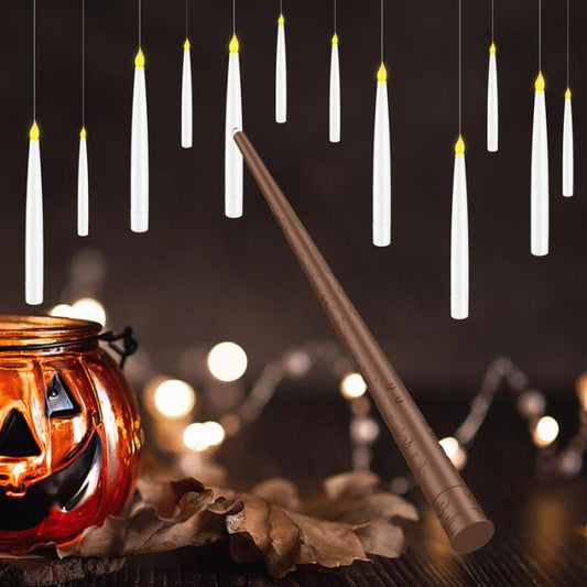 🎃Hanging Electric LED Candle with Wand, Suitable for Christmas and Halloween Decoration👻