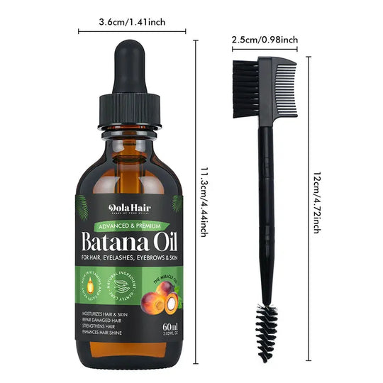 Batana Essentials Oil Organic for Haircare 60ml Anti Hair Loss Repair Damaged Hair Moisturize Scalp Lightweight Daily Hair Care Moisturizer Moisturizing Hydrating