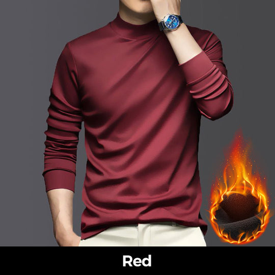 Herrtröja i Mercerized bomull Stretch varm och bekväm baslager