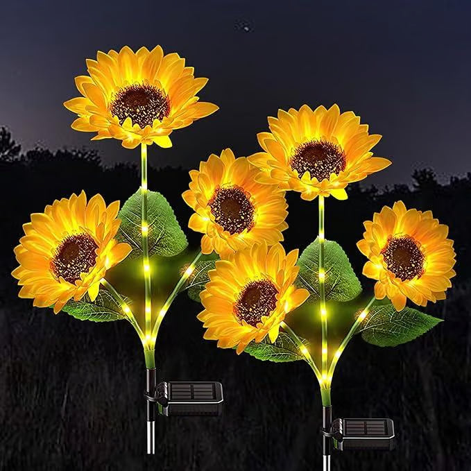 🌻Zonnebloem tuinpaal led-verlichting — Koop er 3, krijg er 2 gratis