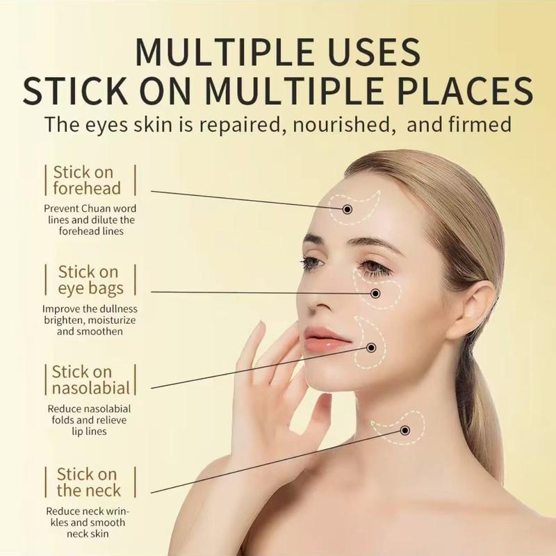 Máscara hidratante de colágeno com abacate para olheiras (60 unidades/conjunto)