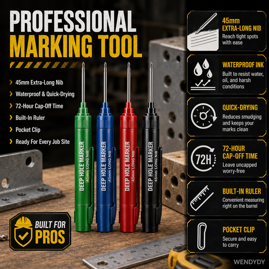 📢📢Buy 1 Get 1 Free⏰Deep Hole Marker with 45mm Long Nib