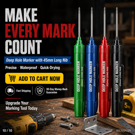 📢📢Buy 1 Get 1 Free⏰Deep Hole Marker with 45mm Long Nib