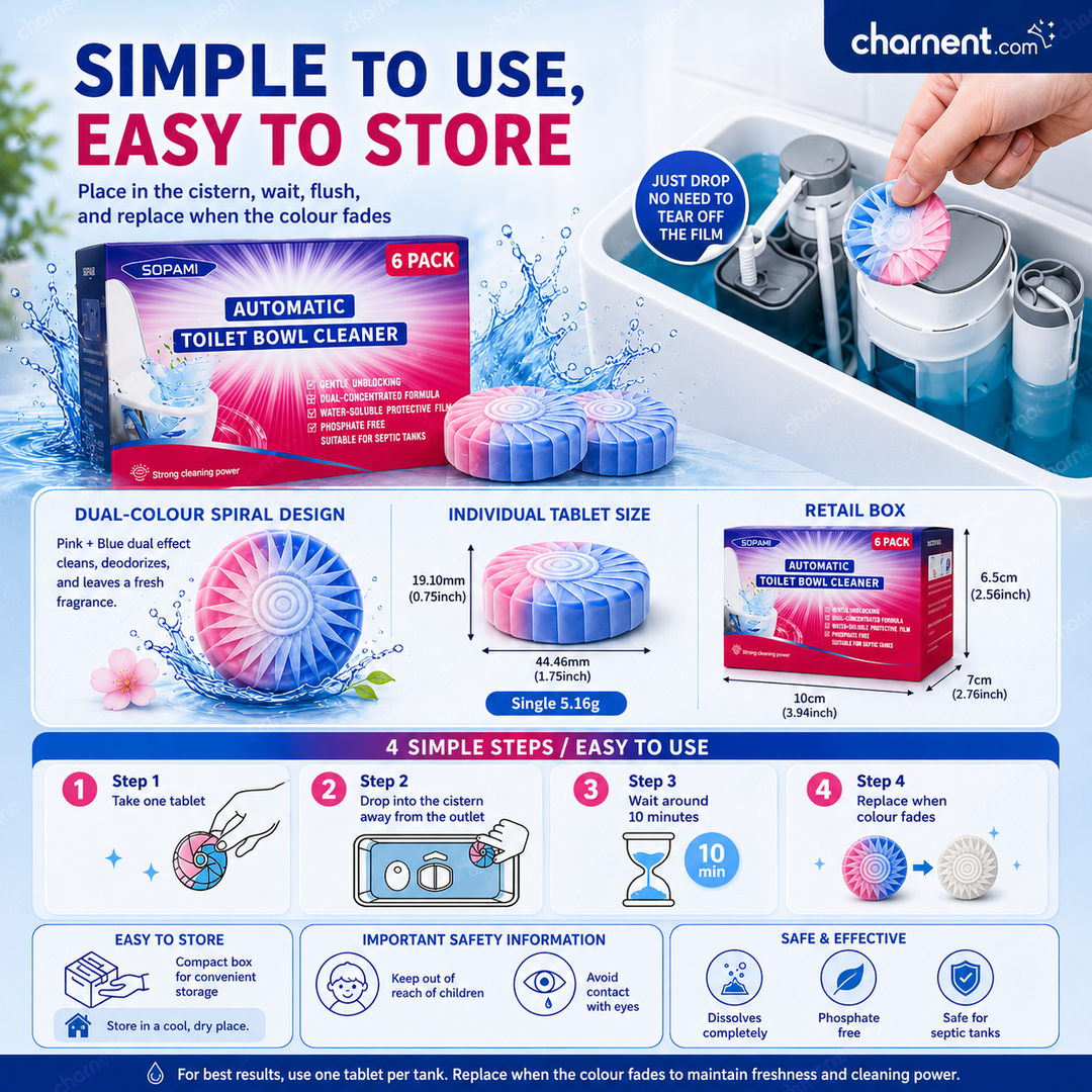⏳Today Only: 50% Off⏰Dual-Color Toilet Cleaning Agent