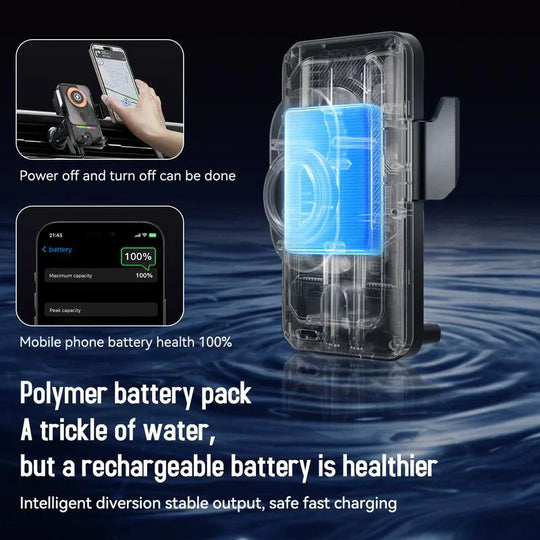 🔥HOT SALE 50% OFF🎁⚡Over 50,000 sold! 📱Smart 2-in-1 Car Rotating Mobile Phone Holder & Wireless Charger⚡